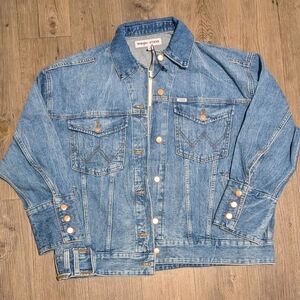 Wrangler+ Staud The Biggest Jacket Mid Blue S/M